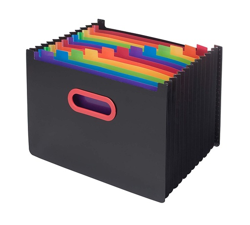 [SE15851] Desk Expander RAINBOW/BLK A4 13pt