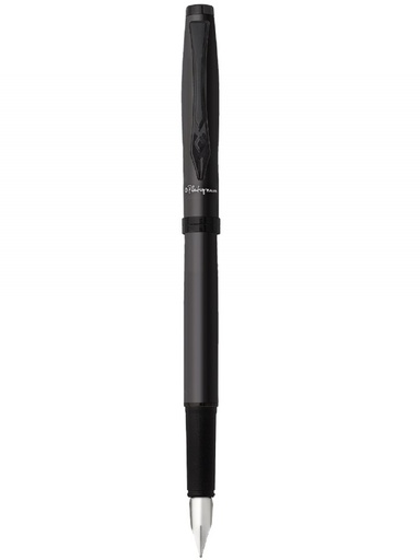 [SE50389] VIBE Fountain Black Silver Pen - (12/bx)