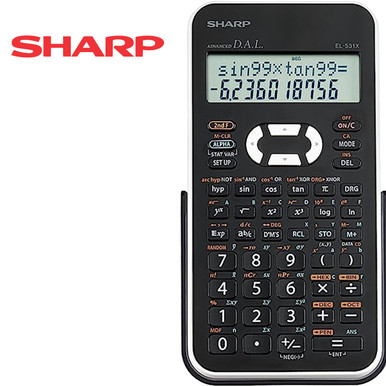 [SHEL531X] Sharp #EL531X Scientific 12 Digit Calculator - Black/White