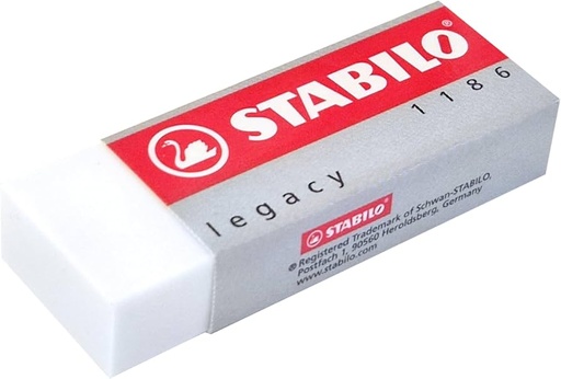 [SS1186] Stabilo Legacy White Eraser Large - (20/bx)