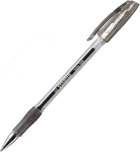 [SS508MBK] Stabilo Bille BLACK MED Ball Point Pen (Each) - (10/bx)