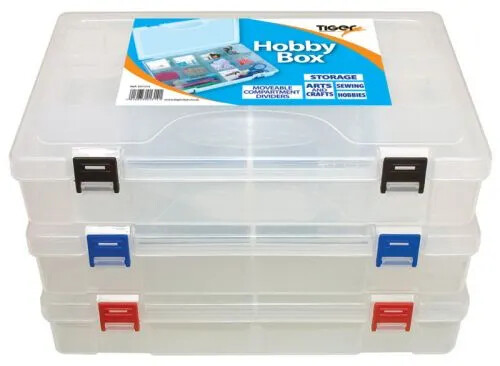 [TS301314] TIGER Hobby Box Storage w/Compartments (300x200x55mm)