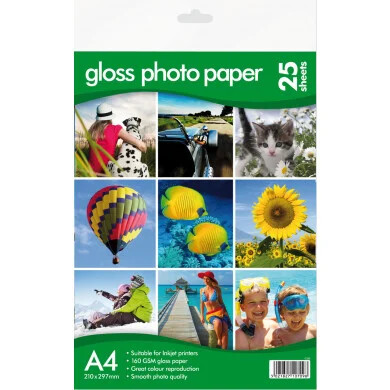 [TSC330] Photo GLOSS A4 160gsm Paper 25sht/pk