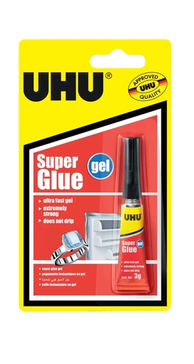 [UHGEL] UHU Super Glue GEL #37615 3g (Singular) - (12/bx)