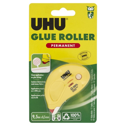 [UHGLUERL] UHU Glue Roller #50465 Perm 6.5x8.5m - (24/bx)