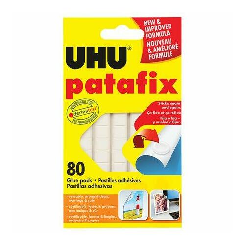 [UHPATAFX] UHU Patafix #39125 Glue Pads 80/pk Reuse
