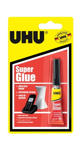 [UHSPGL] UHU Super 3g #37620 Glue (Singular) - (12/bx)