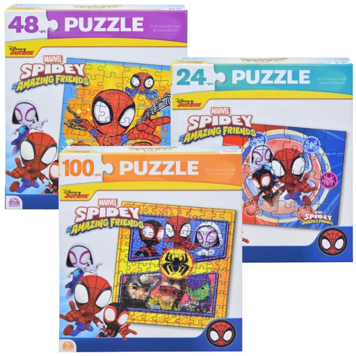 [UPPUZZSD] 6070279* SPIDEY & FRIENDS 24pc/48pc/100pc Puzzle