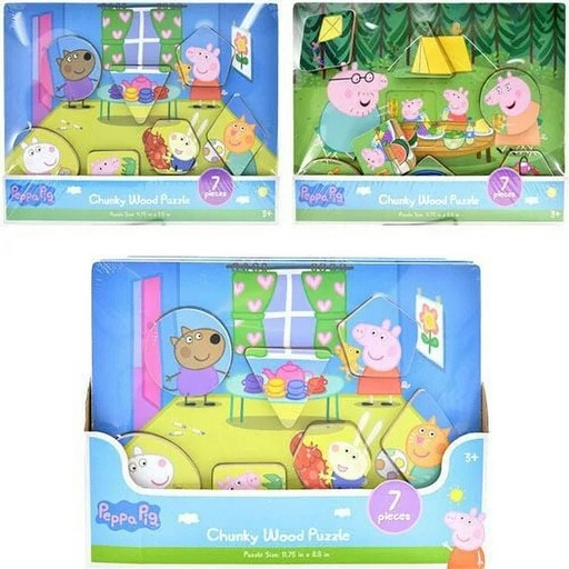 [UPPZCHPI] 38817* Chunky Wood 7pc PEPPA PIG Puzzle