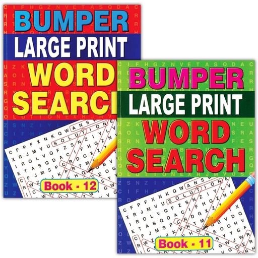 [WF2085] Bumper Large Print Wordsearch A4 - (72/ctn)