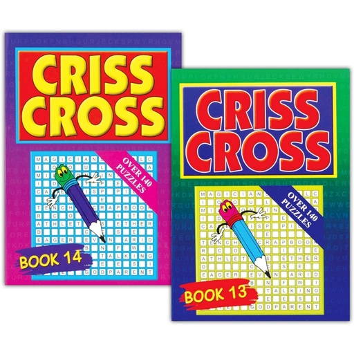 [WF3025] Criss Cross Puzzle Books - (72/ctn)