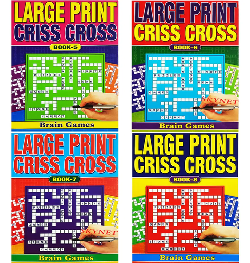 [WF4130] Large Print Criss Cross Puzzle Book