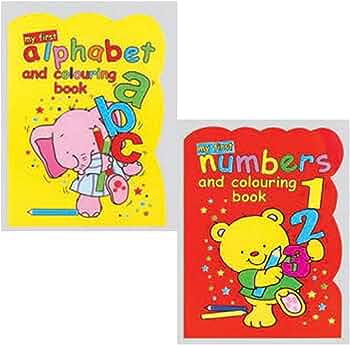 [WF635] ABC/123 To Colour Book 635 Series 16pg 