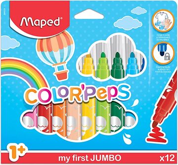 [MA846020] Maped My First Jumbo Felt Tip Pens 12s