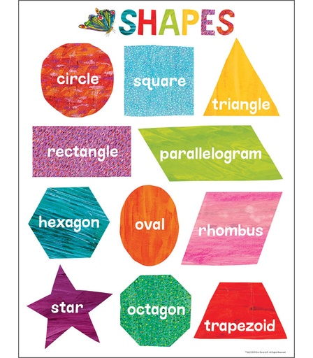 [CDCHARSH] Chartlets "Shapes" 17 x 22" - (12/pk)
