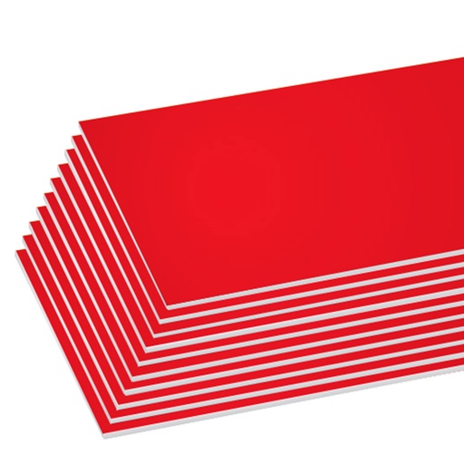 [BZ590] Bazic Foam Core RED 20 x 30" Board