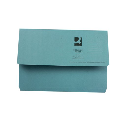 [SDDOCUBL] Document Wallets BLUE Q-Connect