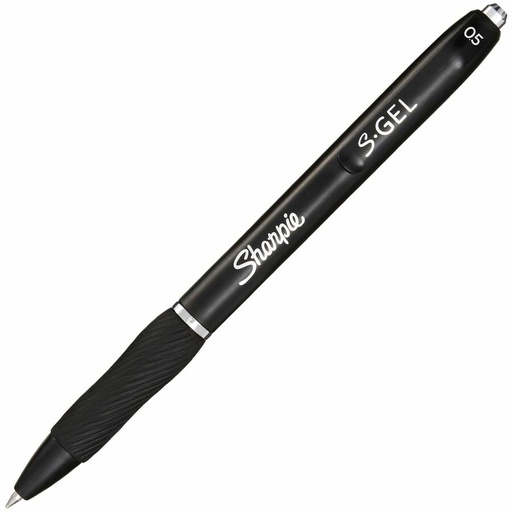[SASGELBF] Sharpie S-Gel #2096145 BLACK FINE 0.5mm Retractable Pen - (12/bx)