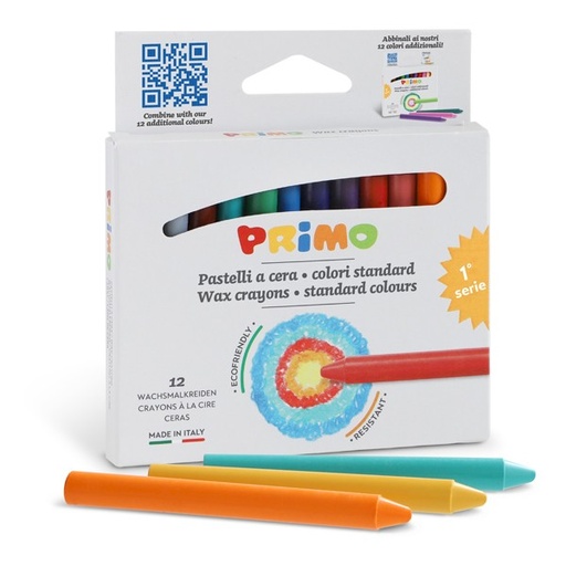 [PR050112] Primo Wax Crayons 12s #0501PC12E