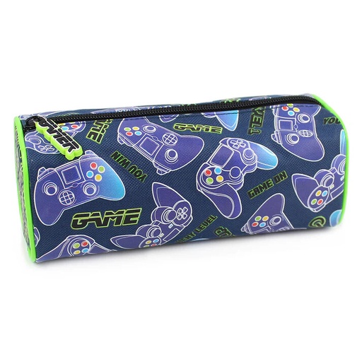 [POPCA171] Pencil Case - Green & Blue Gamer