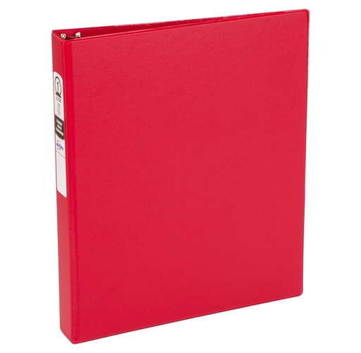 [ATRB01RD] 3 Ring Binder 1" RED L/S