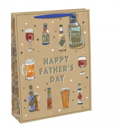[SD301083] Gift Bag Medium Kraft - Father's Day