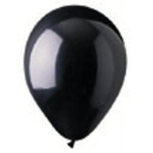 [SD200781] Latex 12" Black Balloon  50pk