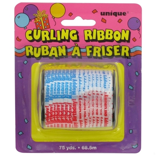 [SD48551U] Curling Ribbon 75yd - Birthday