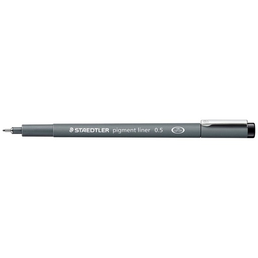 [STPL05BK] Staedtler Pigment Liner 0.5mm Black #308 05-9