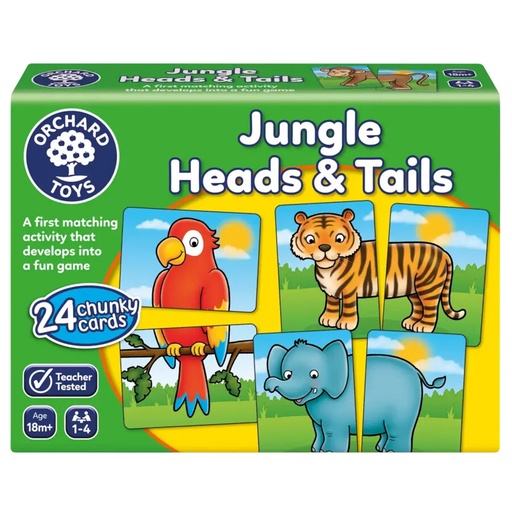 [OR058] Jungle Heads & Tails Matching Game 18mths +