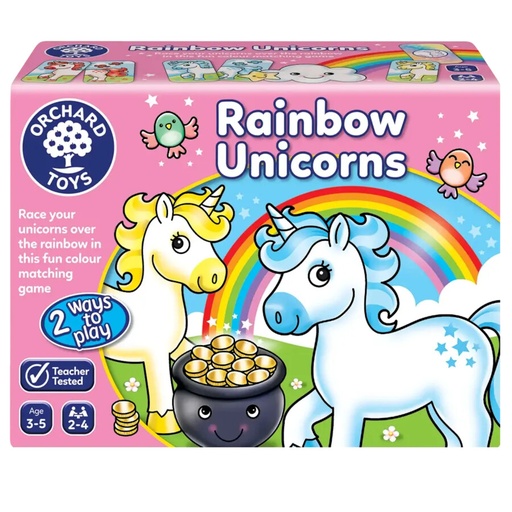 [OR095] Rainbow Unicorns Matching Game 3-5yrs