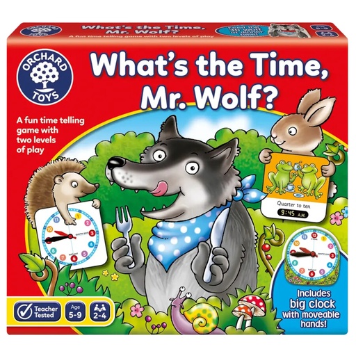[OR049] What's The Time Mr. Wolf? Board Game 5-9yrs