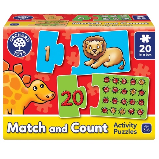 [OR219] Match & Count 20pc Puzzle 3-6yrs