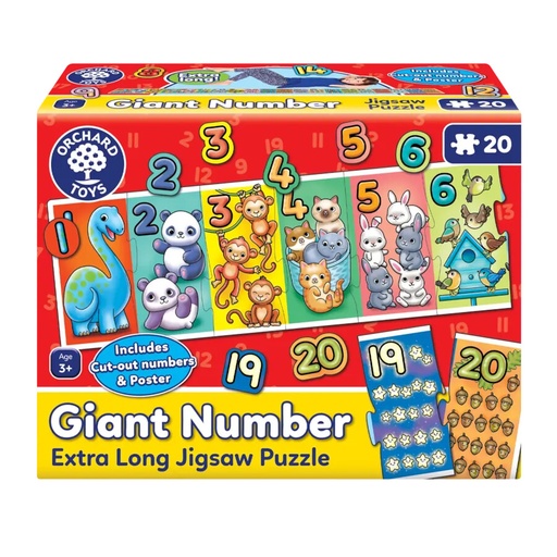 [OR306] Giant Number 20pc Puzzle 3+