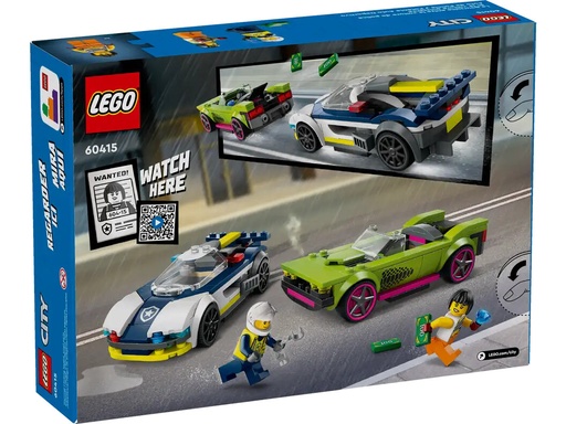 [LE60415] Lego City: Police Car & Muscle Car Chase 213pc 6+