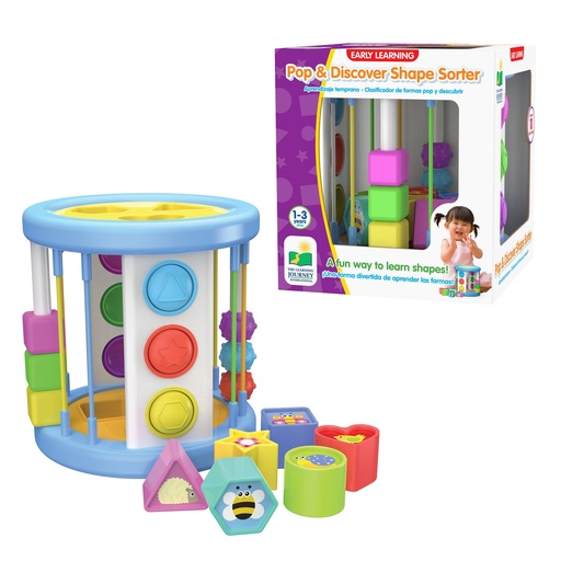 [LJ161579] Pop & Discover Shape Sorter 1-3yrs