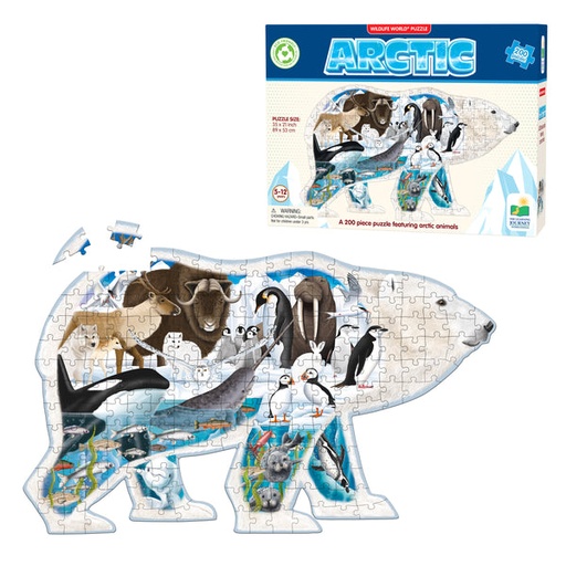 [LJ225707] Wildlife World Puzzle - Arctic 200pc 5+