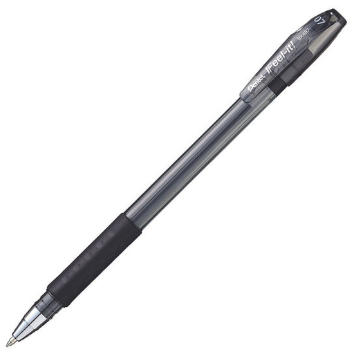 [PEBX487A] Pentel Feel It BP 0.7mm BLACK Pen - (12/bx)