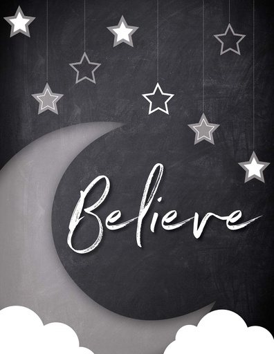 [CDCHARBE] Chartlets "Believe" 17 x 22" - (12/pk) - Sale