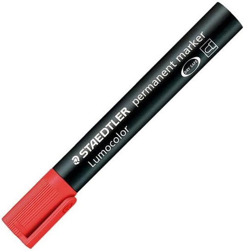 [STPIGMRD] Staedtler #350-2 RED Perm Marker (Single) - (10/bx)