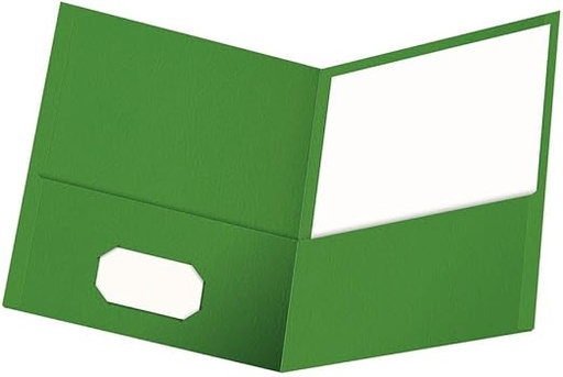 [ESPORTGR] Twin Pocket Showfolio GREEN LAMINATED #51717 L/S - Sold Singular - (25/bx)