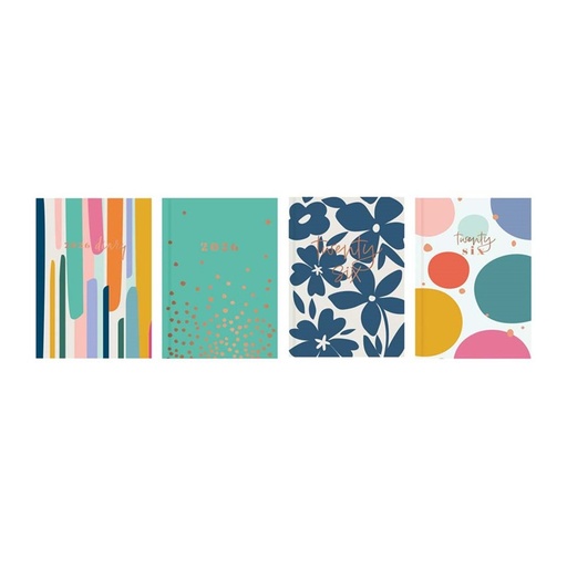 [SD0336FSC] Pocket Diary Week To View Contemporary 2026 (4 Designs) 