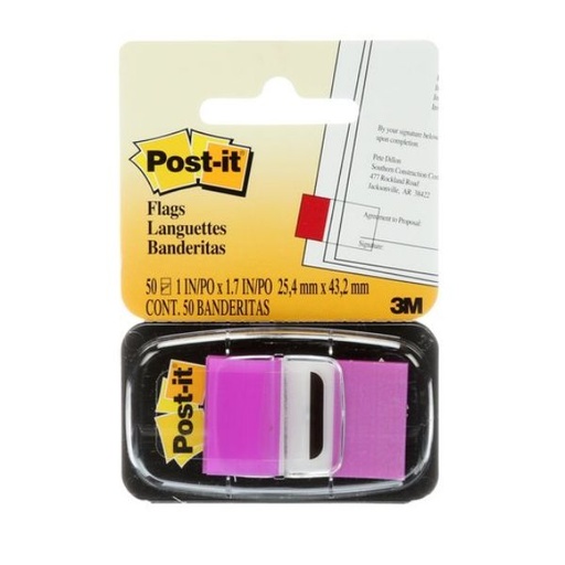 [3MFLAGPU] Post It Tape Flags PURPLE 3M 1" X 1.7" - Sold Singular