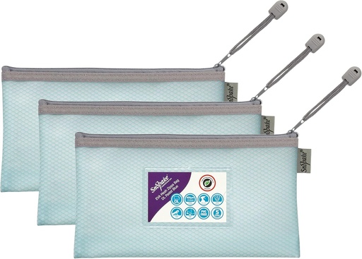 [SE15898] Snopake Eva Zippa Bag DL Pastel Blue (Sold Sing)  - (3/pk)