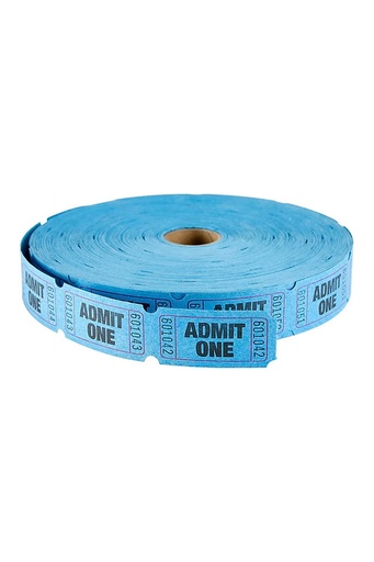 [MCTICKBL] Admission Roll Tickets Single BLUE #18-611 