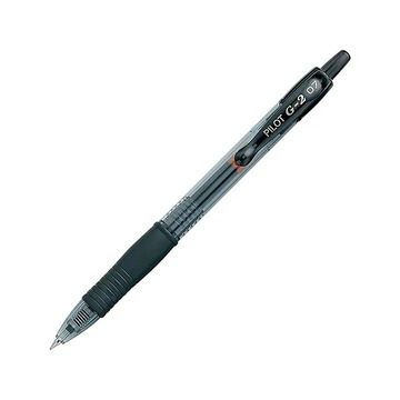 [PPG207BK] PILOT Retractable Gel BLACK #31020 0.7mm Fine Pen - (12/bx)