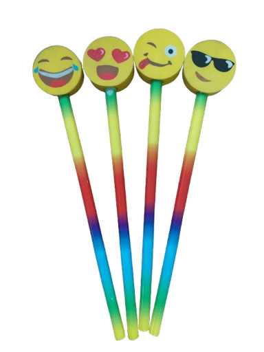 [MO53153] Moon Pencil w/Topper EMOJI   