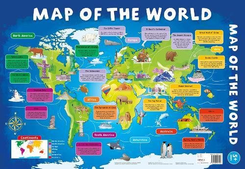 [AUCHARFM] Wall Charts MY FIRST MAP/WORLD MAP - Sale