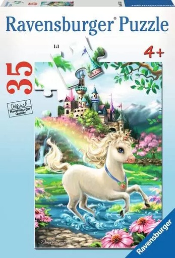 [RU8765] Unicorn Castle 35pc Puzzle 4+