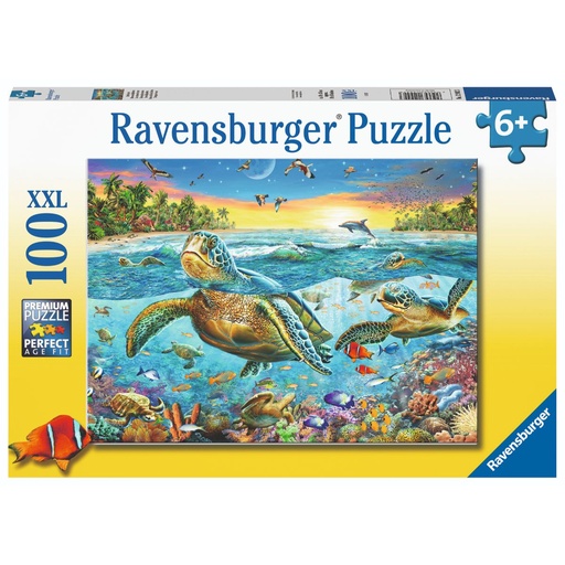 [RU12942] Swim With Sea Turtles 100pc XXL Puzzle 6+